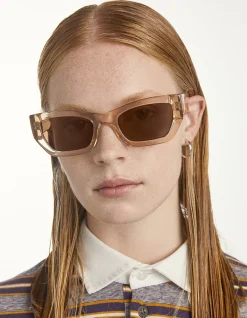 VCE CHAMPAGNE SUNGLASSES BROWN LENS
