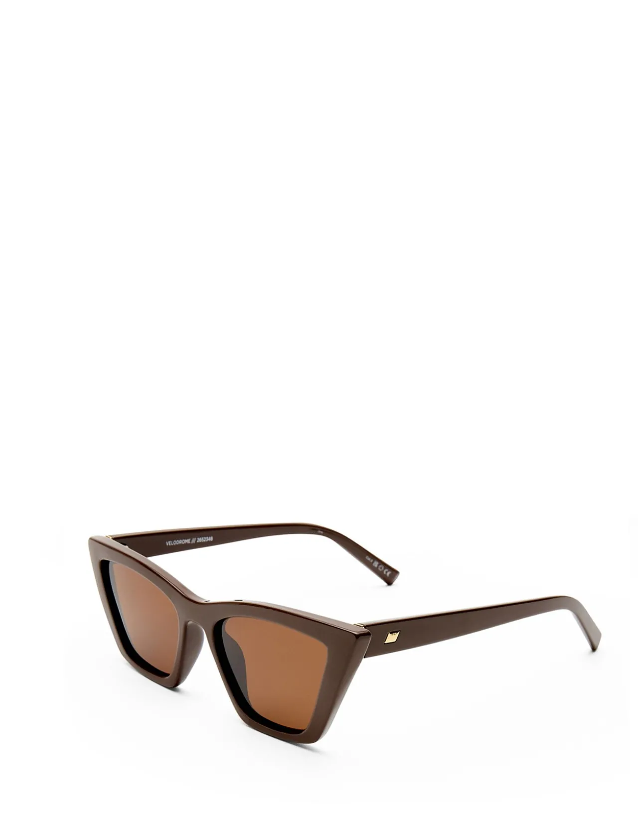 VELODROME BROWN CAT-EYE BROWN MONO POLARIZED SUNGLASSES
