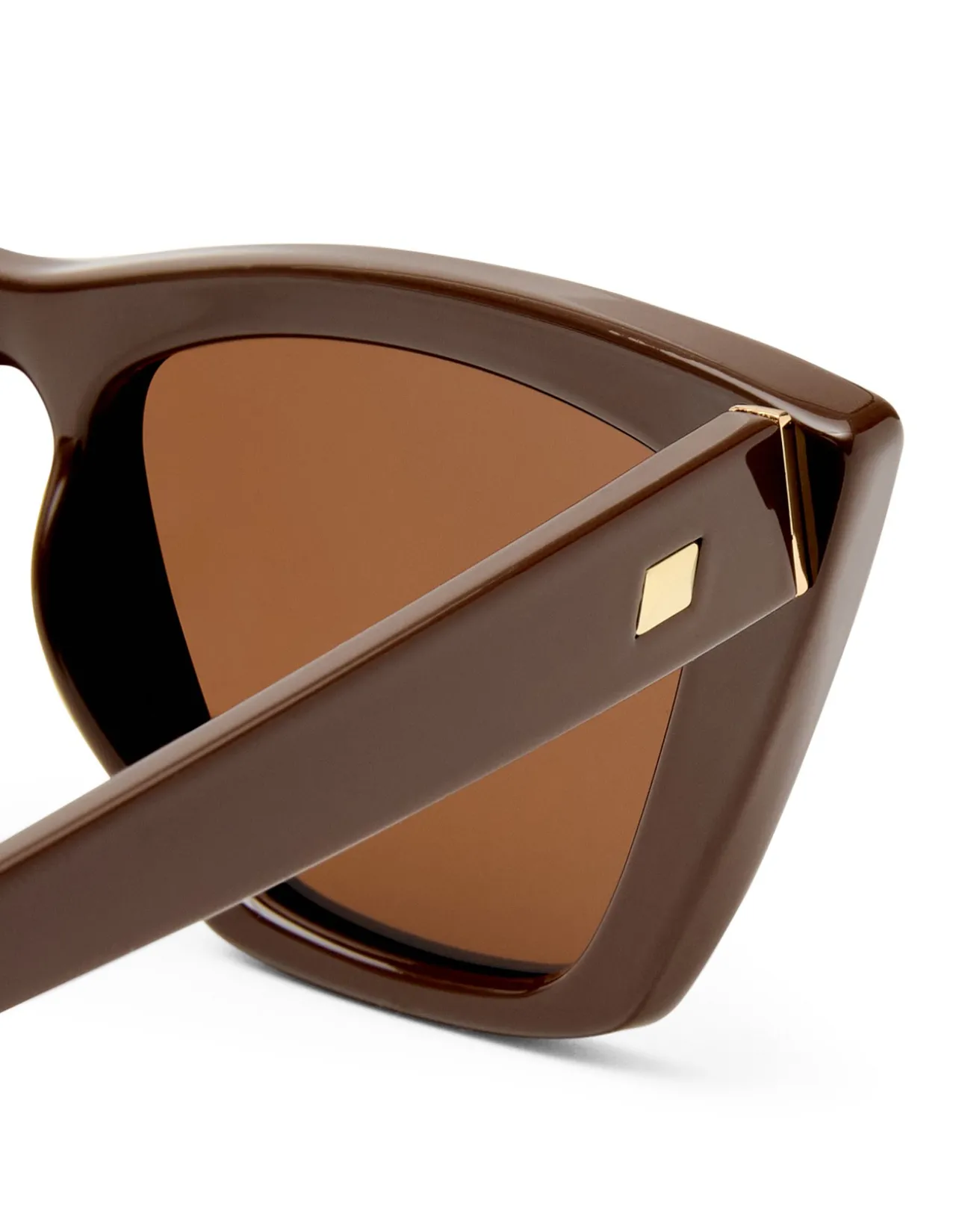 VELODROME BROWN CAT-EYE BROWN MONO POLARIZED SUNGLASSES