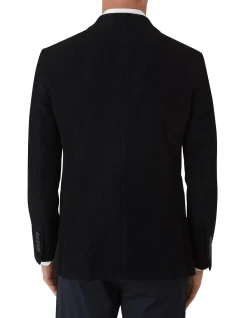 VELVET JACKET WITH PEAK LAPEL