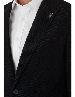 VELVET JACKET WITH PEAK LAPEL