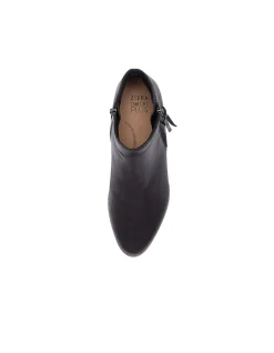 Vendas XF Black Natural Leather Ankle Boots