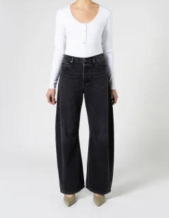Vera Bow Leg Barrel Mid Rise Jean