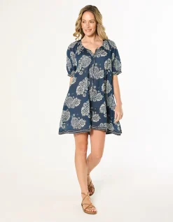 Via Short Billow Dress