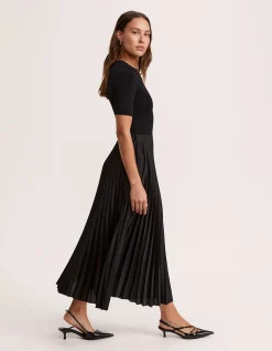 VICKY MIXED MEDIA DRESS