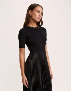 VICKY MIXED MEDIA DRESS