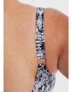 Vida Square Neck Binding One Piece Swimsuit