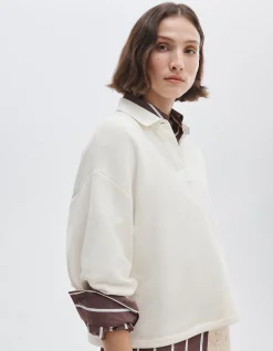 Vintage Terry Oversized Polo Sweatshirt