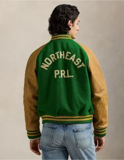 Vintage-Inspired Letterman Jacket