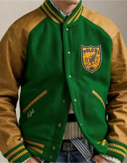 Vintage-Inspired Letterman Jacket