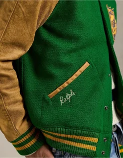 Vintage-Inspired Letterman Jacket