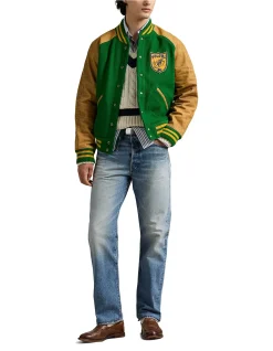 Vintage-Inspired Letterman Jacket