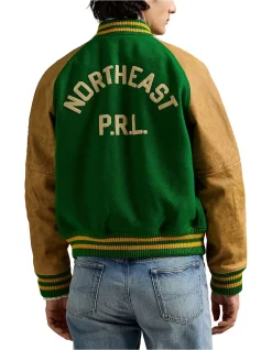 Vintage-Inspired Letterman Jacket