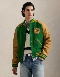 Vintage-Inspired Letterman Jacket