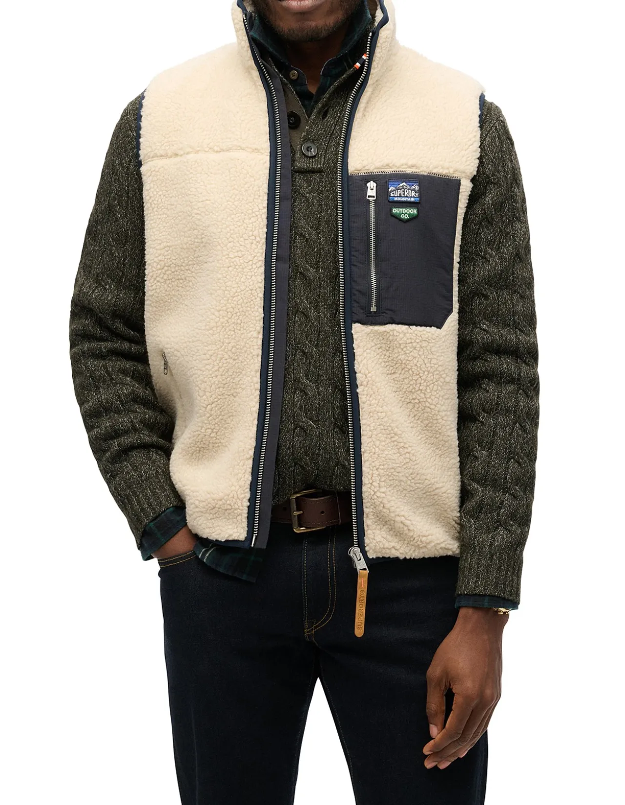 Vintage Retro Fleece Gilet