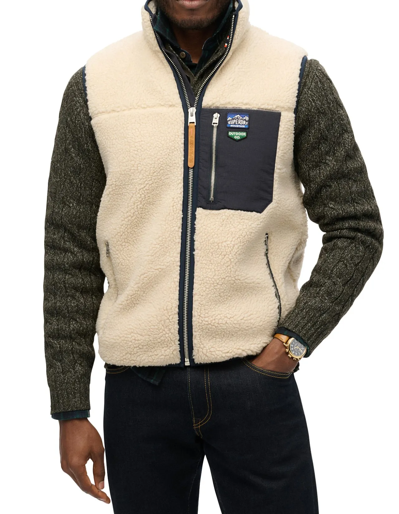 Vintage Retro Fleece Gilet