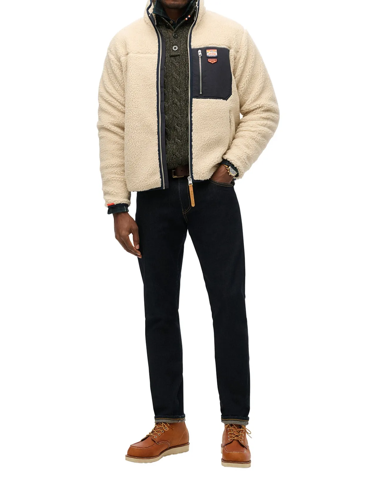Vintage Retro Full Zip Fleece