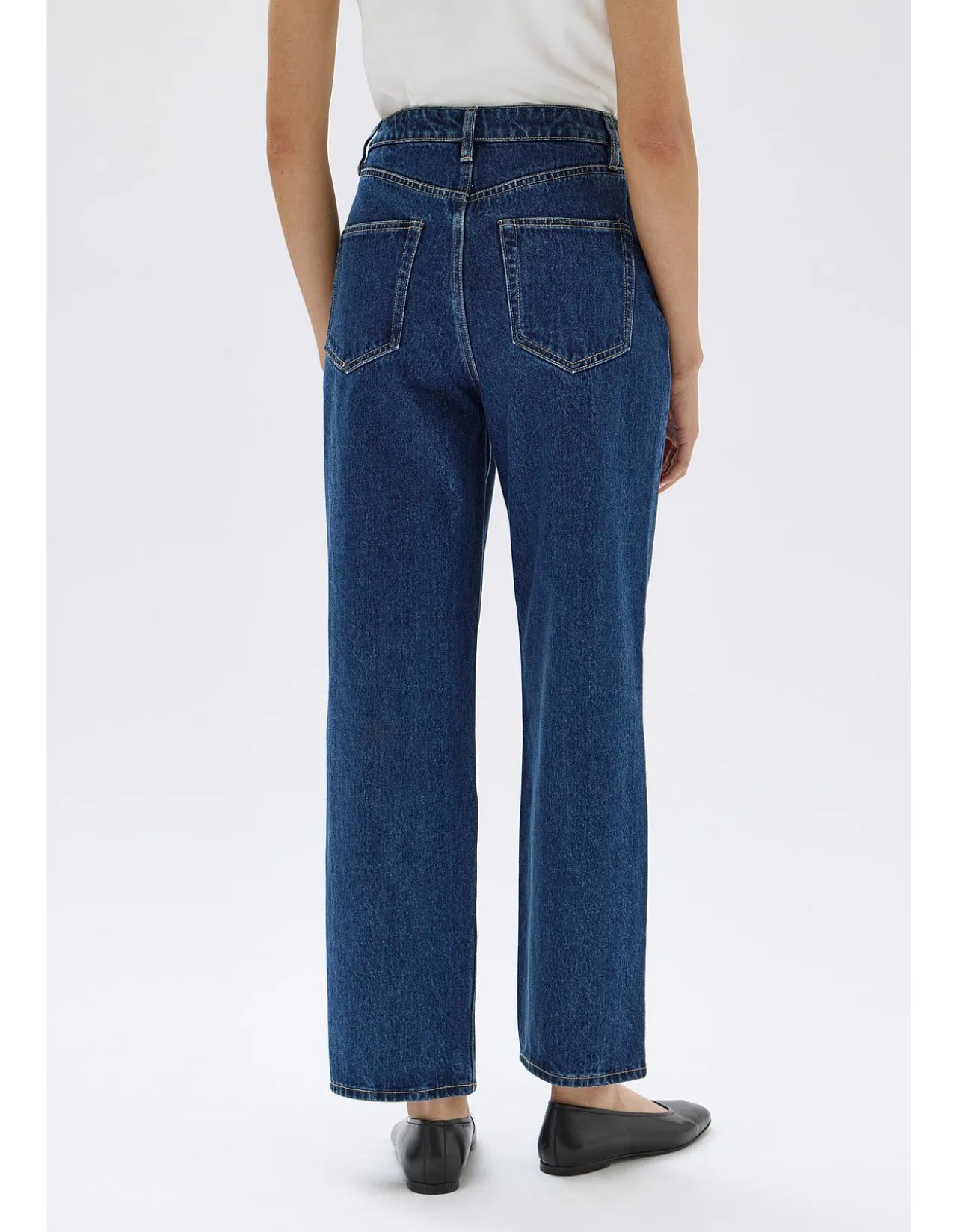 Vintage Straight High Rise Heritage Blue Jeans