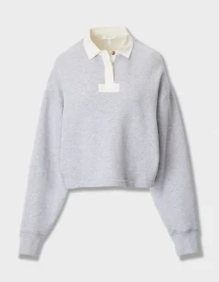 Vintage Terry Oversized Polo Sweatshirt