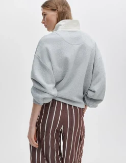Vintage Terry Oversized Polo Sweatshirt
