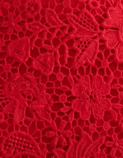 V NECK LACE DRESS