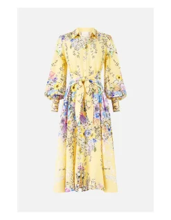 WAIST TIE SHIRT DRESS