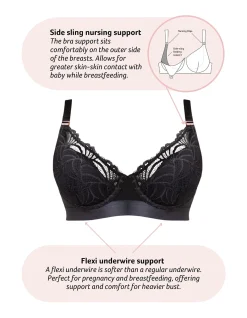 Warrior Plunge Recycled Nursing Bra