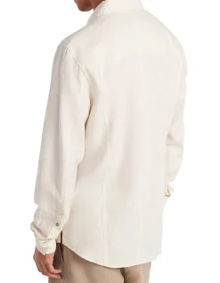 WASHED LINEN BUTTON DOWN SHIRT