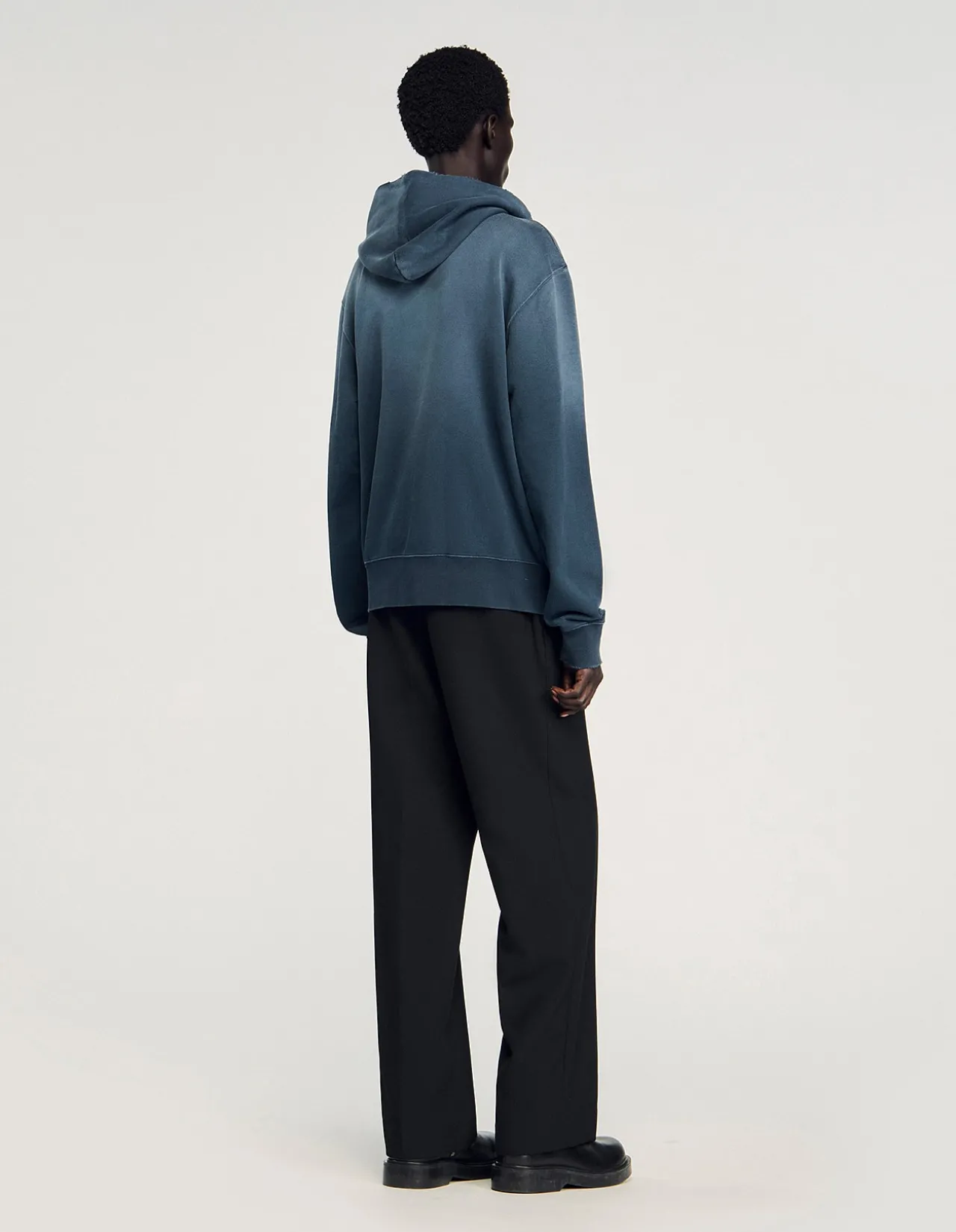 Washed Zip Hoodie Sweatshirt