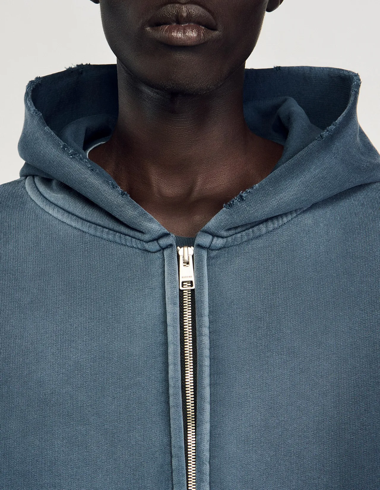Washed Zip Hoodie Sweatshirt