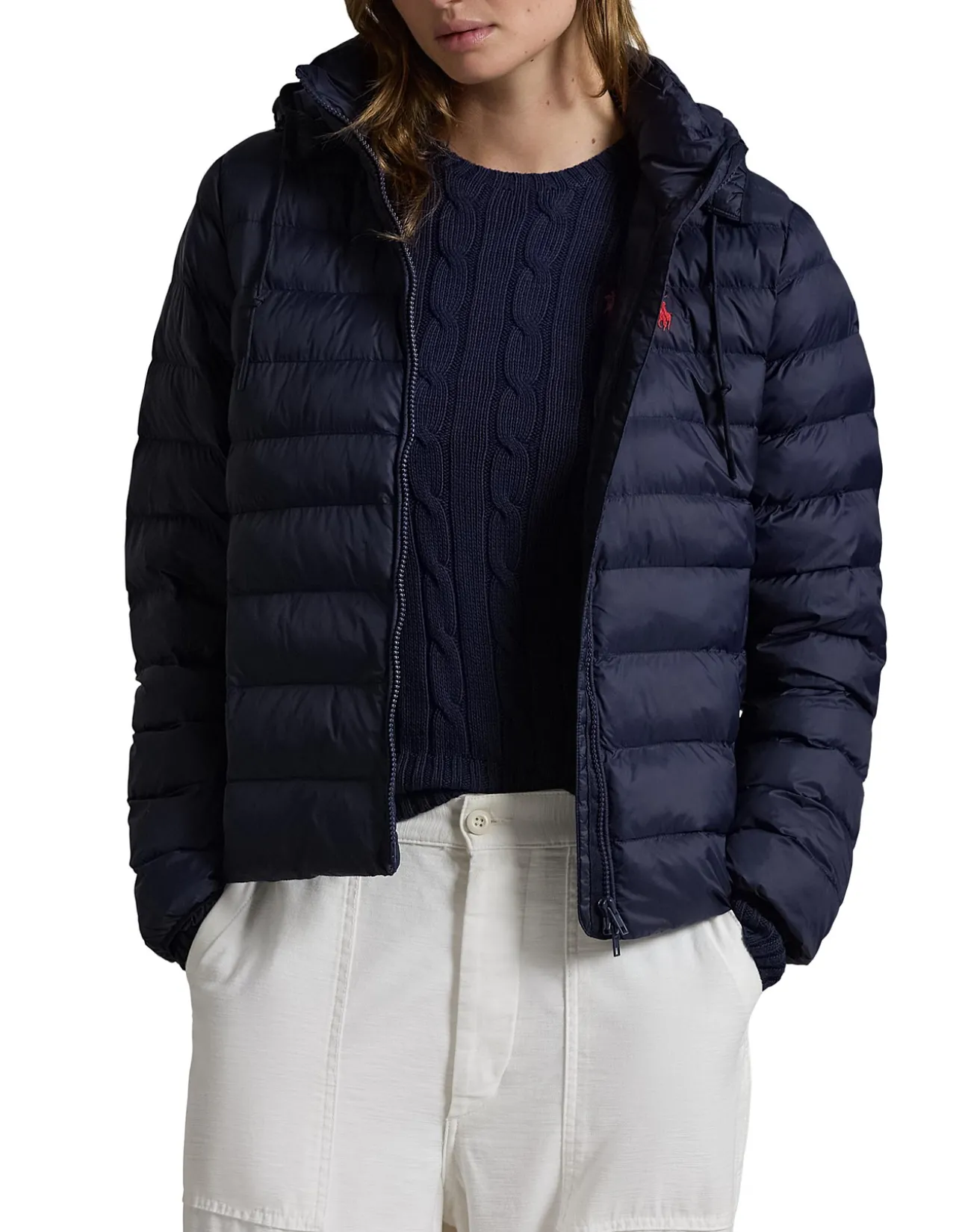 WATER-RESISTANT PACKABLE HOODED JACKET