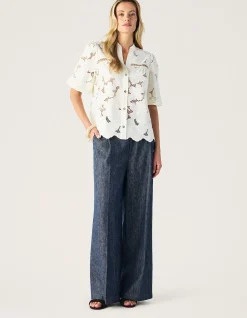 WHISPER EMBROIDERY BLOUSE