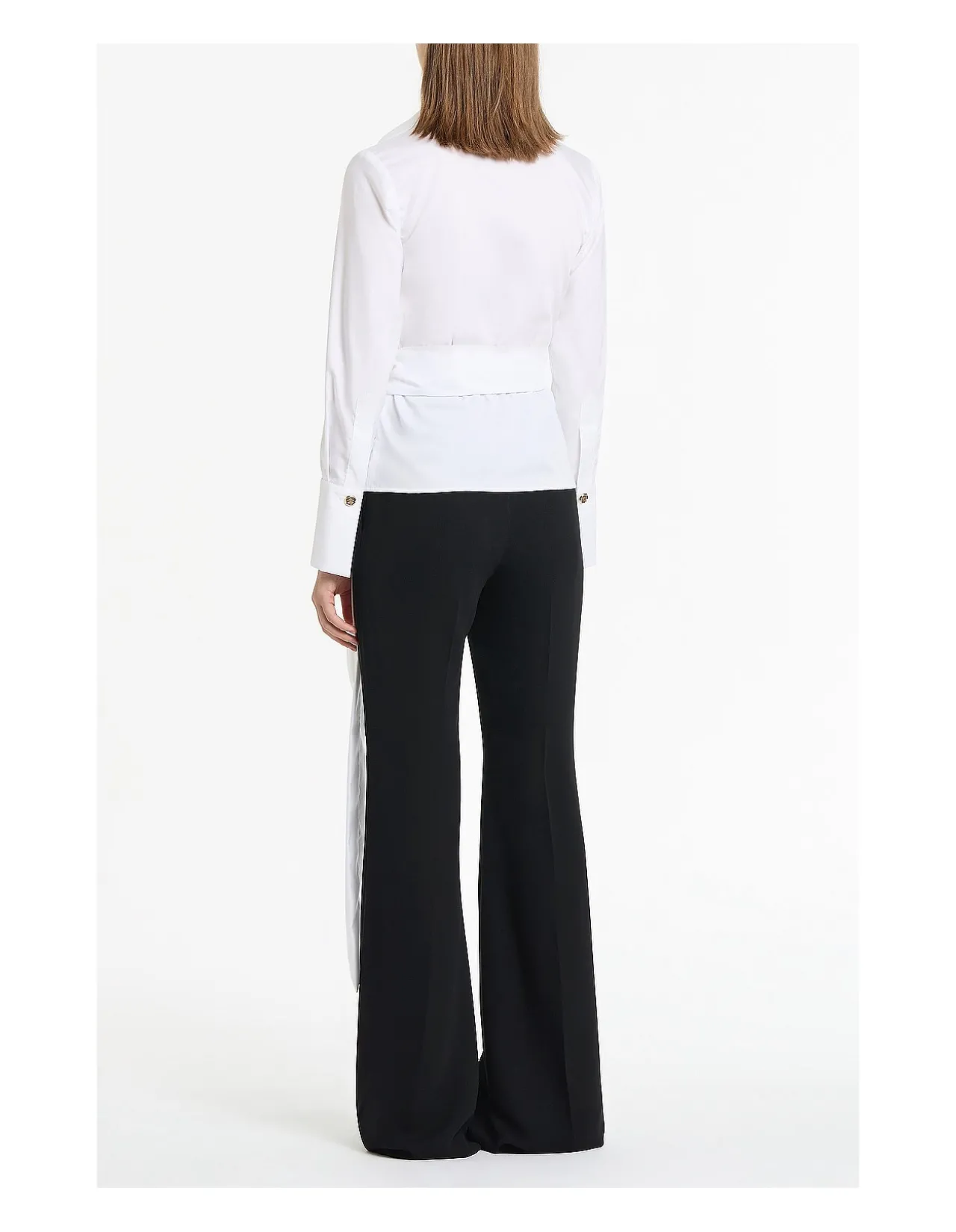 WHITE COTTON WRAP TOP