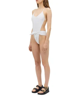 WHITE SPANDEX RISING ONE PIECE