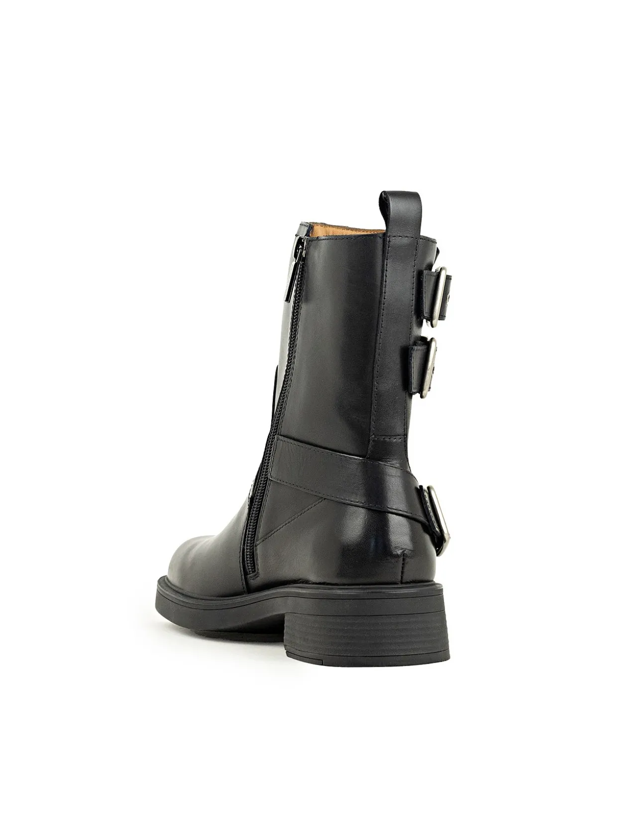 WHITLEY ANKLE BOOT WITH THREE BUCKLES