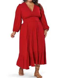 Wild Harmony Maxi Dress with Lace Inserts