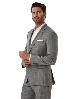WINDOWPANE CHECK JACKET