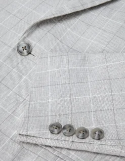 Windowpane Check Tailored Jacket