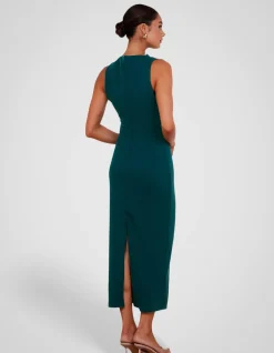 WINDSOR HIGH NECK MIDI DRESS