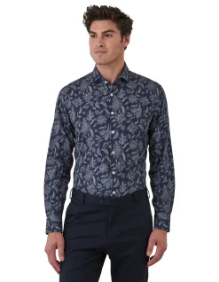 WINTON DARK NAVY FLORAL SHIRT