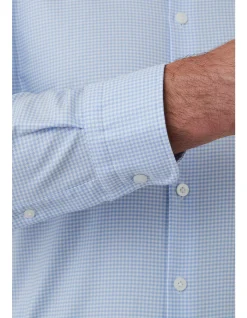 WINTON LIGHT BLUE SMALL CHECK SHIRT