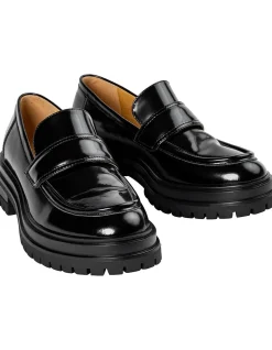 wiz black hi shine casual shoes