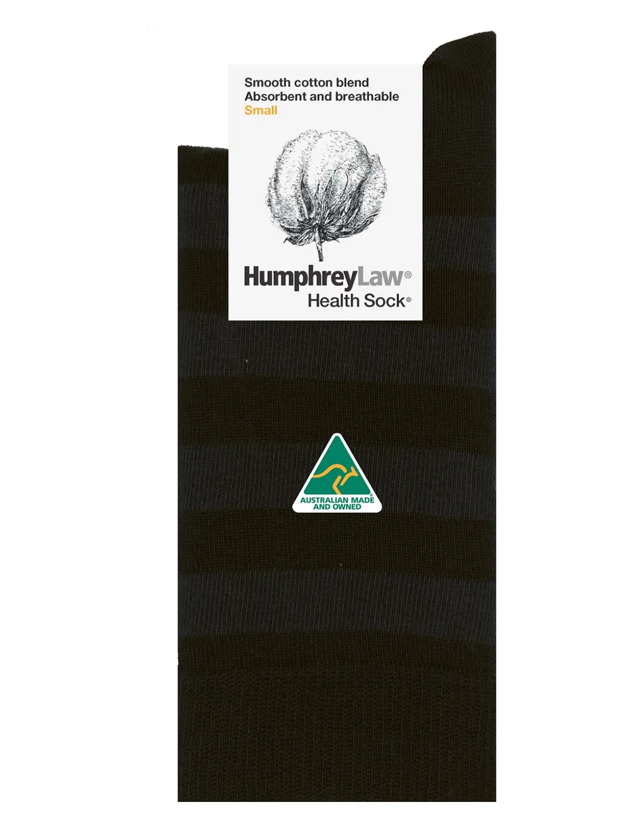 women's cotton striped health crew cut sock