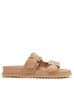 WOMEN'S Deon Camel Stud SANDAL