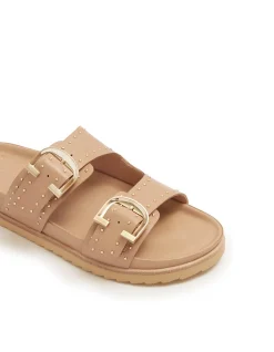WOMEN'S Deon Camel Stud SANDAL