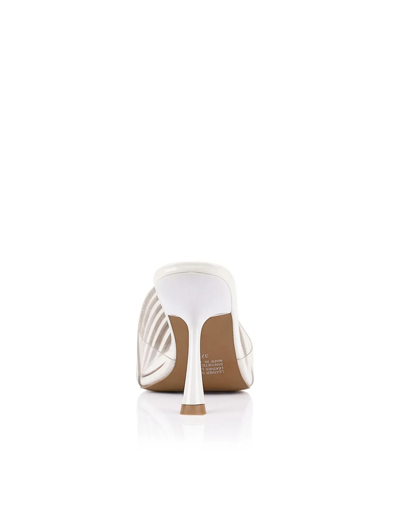 WOMEN'S Farrah Mule Vinylite & White Patent Leather SANDAL