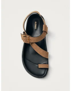 Women's Siren Suede Tan Leather Sandals