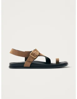 Women's Siren Suede Tan Leather Sandals