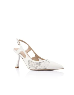WOMEN'S Yana Pump High-Shine Leather & Lace SHOE