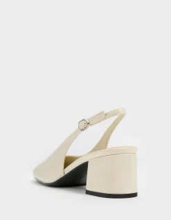 Women's Covered Open-back Heels
